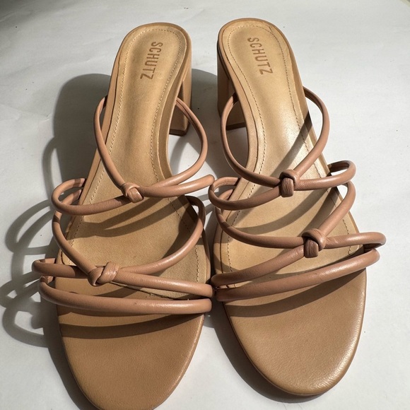 SCHUTZ Shoes - Like new Schutz Women's Tan Strappy Heels 10.5 B